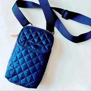 Navy Blue Pouch Purse  Crossbody